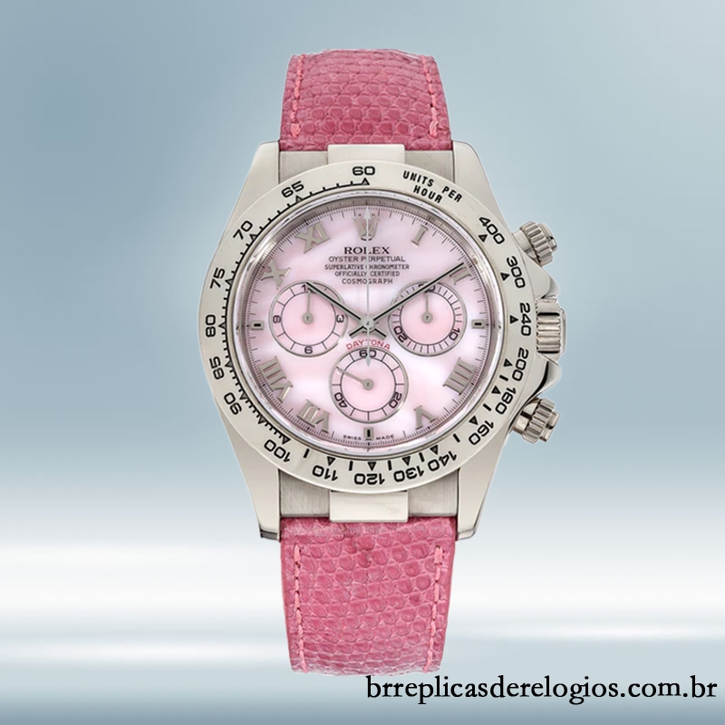 Rolex Daytona Masculino Mm Mostrador Rosa As Replicas De